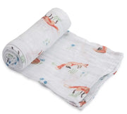 Little Unicorn Single Muslin Swaddle - Fox - Babyonline