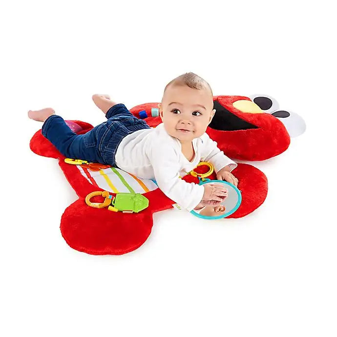 Bright Starts Sesame Street Tummy-Time Elmo Prop Mat - Babyonline