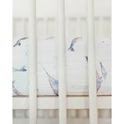 Little Unicorn Cotton Muslin Cot Sheet - Narwhal - Babyonline
