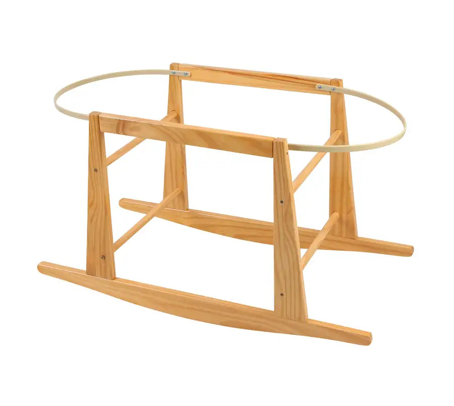 Plush Rocking Moses Basket Stand Natural — Babyonline