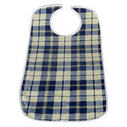 Brolly Sheets Waterproof Adult Bib - Large - Navy Tartan - Babyonline