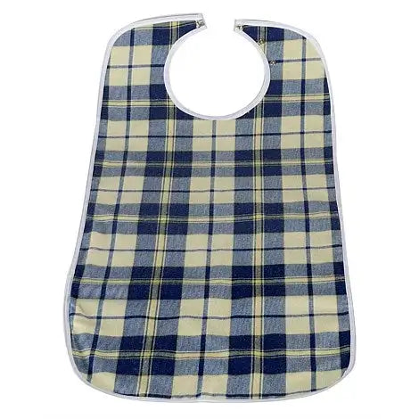 Brolly Sheets Waterproof Adult Bib - Large - Navy Tartan - Babyonline