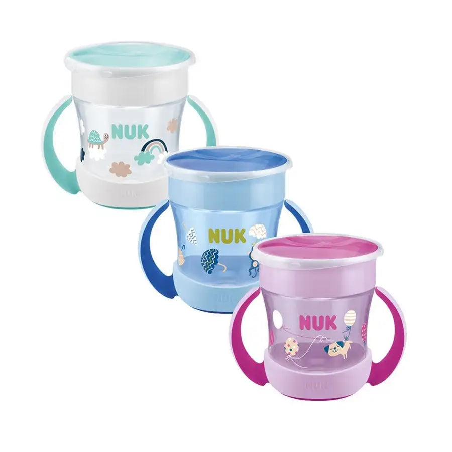 NUK Mini Magic Cup - GIFT! Non-Spill Baby Cup, 160 ml, blue