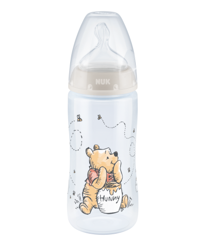 NUK Disney Winnie the Pooh First Choice Plus Baby Bottle with Temperature Control 0-6 M