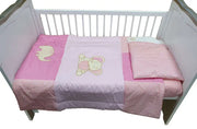 Sleep Tight Cot Bedding Set PINK ELEPHANT - Babyonline