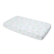 Little Unicorn Cotton Muslin Cot Sheet - Pink Peony - Babyonline