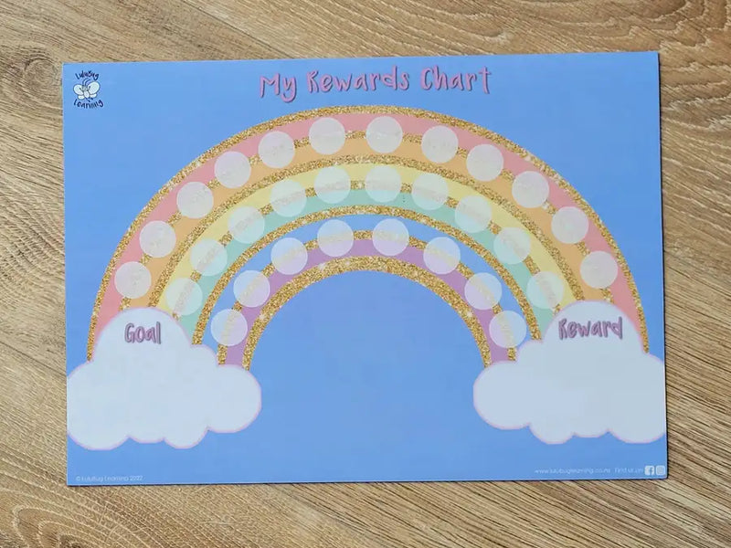 Lulubug Learning Magnetic - Rewards Chart - Rainbow *CLEARANCE*