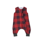 Little Unicorn Cotton Muslin Sleep Romper - Red Plaid - Babyonline