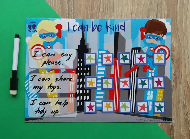 Lulubug Learning Magnetic - I can be kind - Superhero *CLEARANCE*