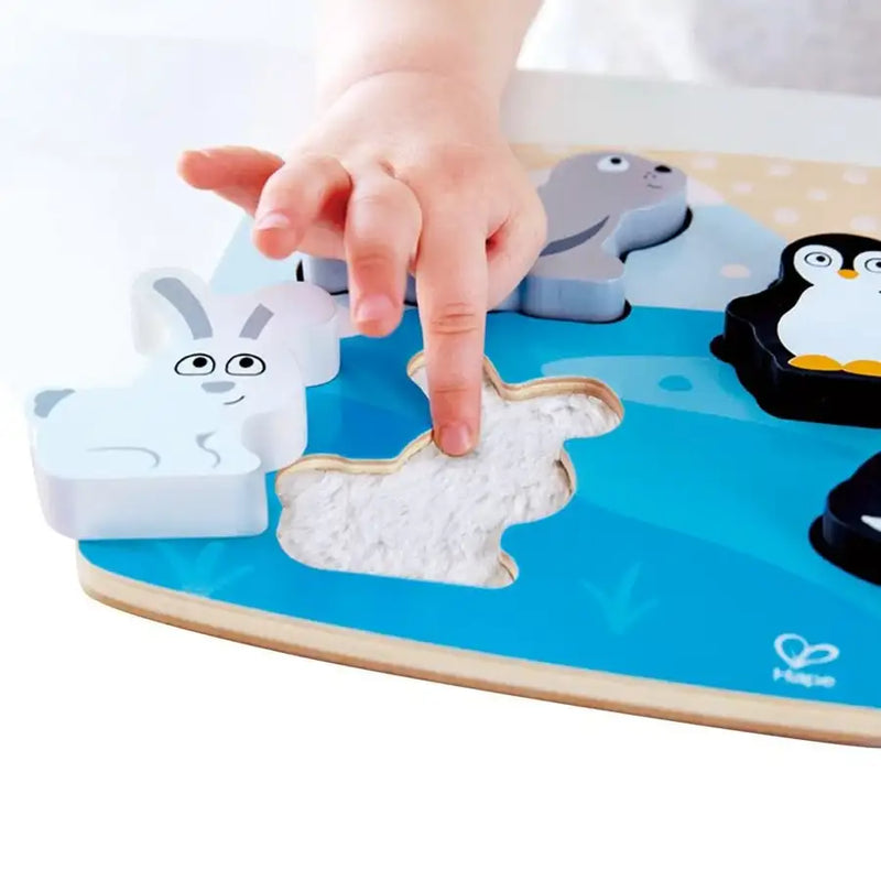 Hape Polar Animal Tactile Puzzle - Babyonline