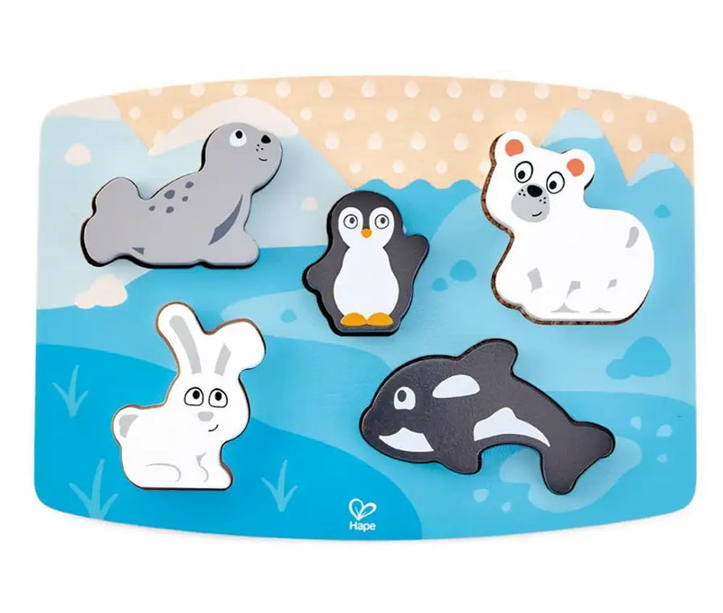 Hape Polar Animal Tactile Puzzle - Babyonline