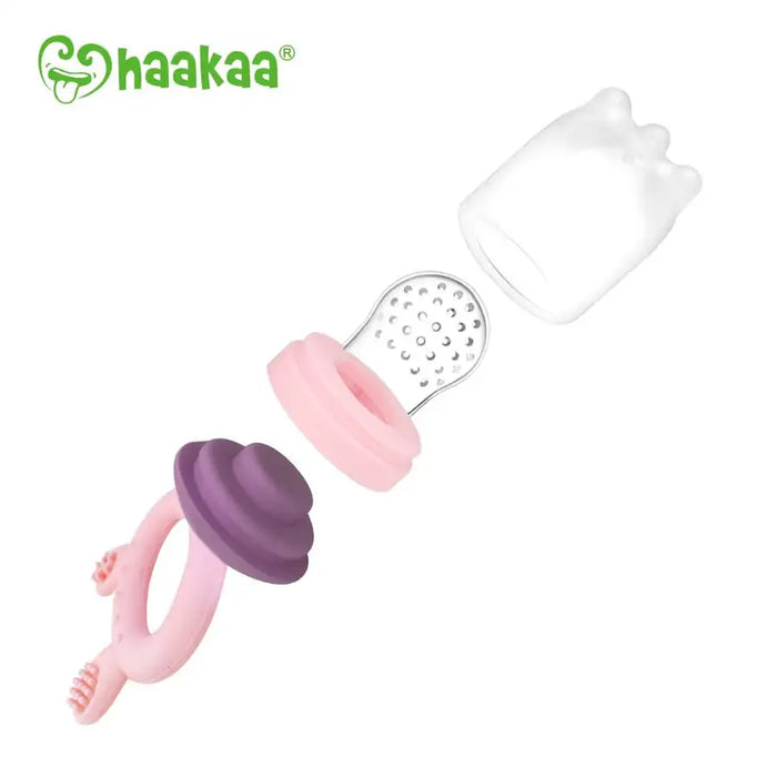Haakaa - Fresh Food Feeder and Teether PINK - Babyonline